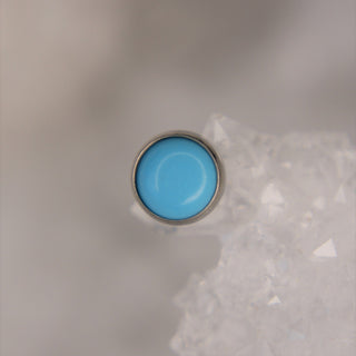 Neometal Bezel-Set Stones - Turquoise