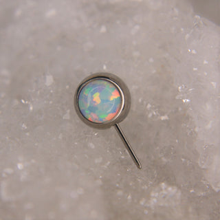 white opal fauxpal neometal nipple attachment end